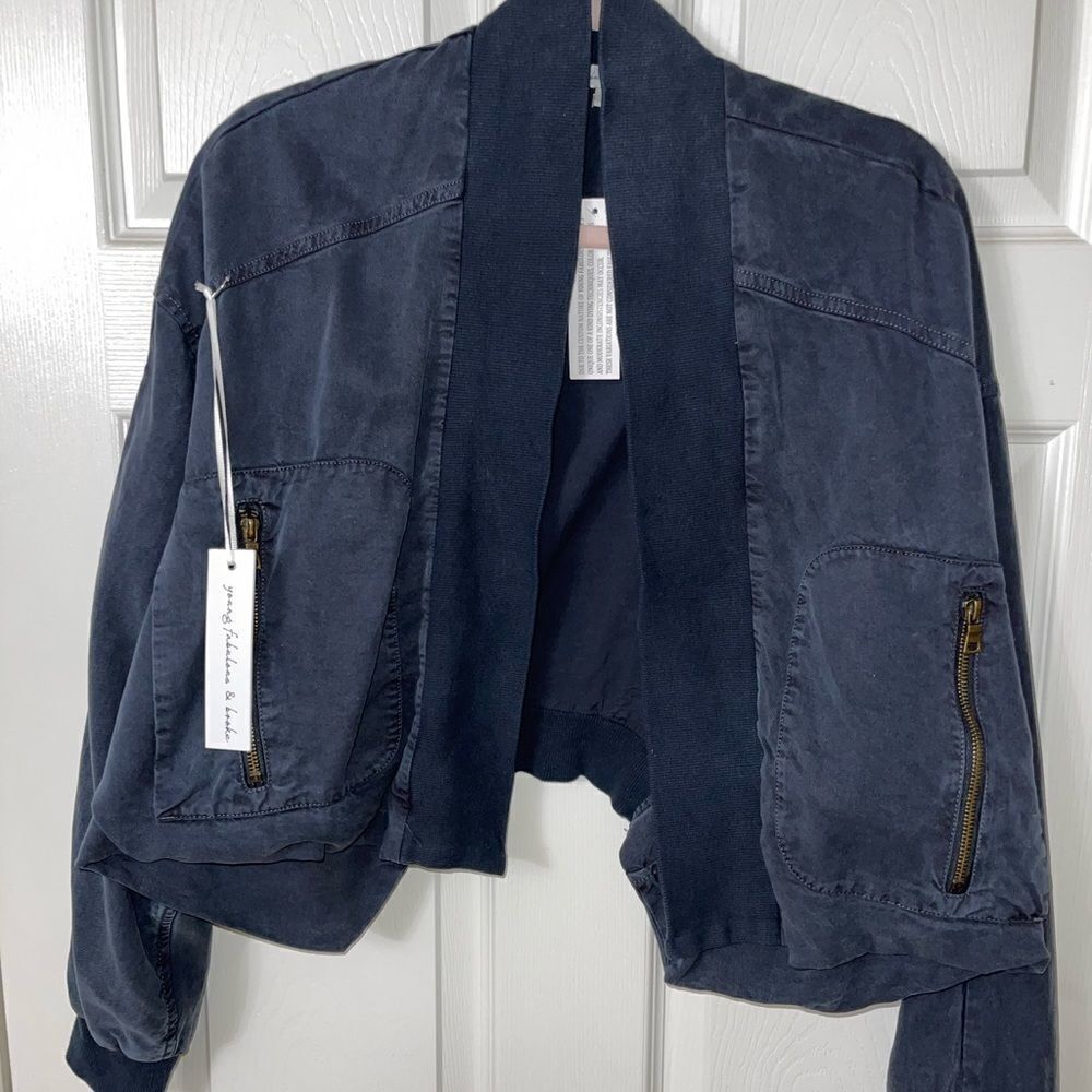 NWT. Young Fabulous and Broke Fara Jacket blue